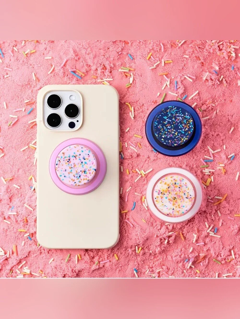 Popsocket - PopOut Circus Regrind French Navy MAGSAFE Round PopGrip